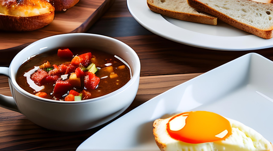 Breakfast and lunch